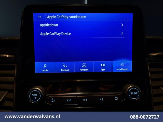 Ford TRANSIT CUSTOM 2.0 TDCI 131pk L2H1 Euro6 Airco | Imperiaal | Camera | Navigatie | 2800kg Trekhaak | LED Apple Carplay, Cruisecontrol, Stoelverwarming, Verwarmde voorruit, Leder, LM velgen, Parkeersensoren, Bijrijdersbank