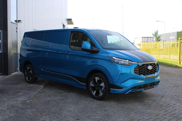 Ford TRANSIT CUSTOM 320 2.5 PHEV L2H1 Sport 233pk | Inklapbare trekhaak | 19 inch lichtmetalen Sport velgen (mat zwart) | Verwarmbaar stuurwiel | Navigatie systeem | B&O speakers