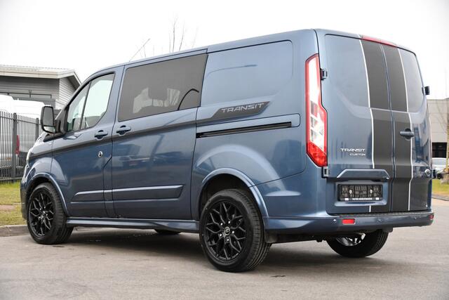 Ford TRANSIT CUSTOM 320 2.0 TDCI L1H1 Sport DC Camera, Cruise, Carplay, 170pk, 2 x Schuifdeur, Automaat, LED, Leder, Stoelverwarming, Uniek!