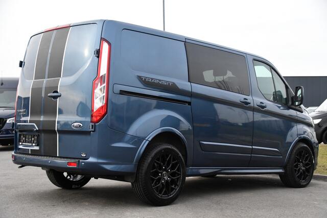 Ford TRANSIT CUSTOM 320 2.0 TDCI L1H1 Sport DC Camera, Cruise, Carplay, 170pk, 2 x Schuifdeur, Automaat, LED, Leder, Stoelverwarming, Uniek!