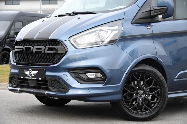 Ford TRANSIT CUSTOM 320 2.0 TDCI L1H1 Sport DC Camera, Cruise, Carplay, 170pk, 2 x Schuifdeur, Automaat, LED, Leder, Stoelverwarming, Uniek!