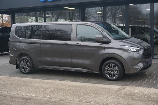 Ford TRANSIT CUSTOM 320L 2.5 PHEV 233PK Dubbel Cabine Limited PRIJS INCL. BPM !! 13" Navi, Adap. Cruise, Camera, 17" LM, Trekhaak!! NR. HYBDC1