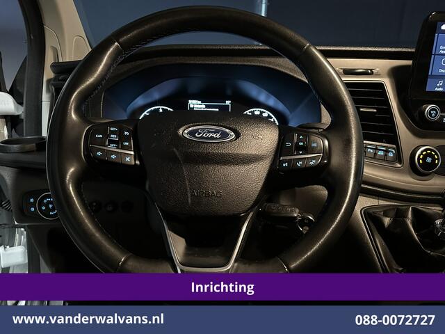 Ford TRANSIT CUSTOM 2.0 TDCI 130pk L2H1 inrichting Euro6 Airco | Camera | 2800kg Trekhaak | LED Cruisecontrol, Stoelverwarming, Parkeersensoren, Bijrijdersbank