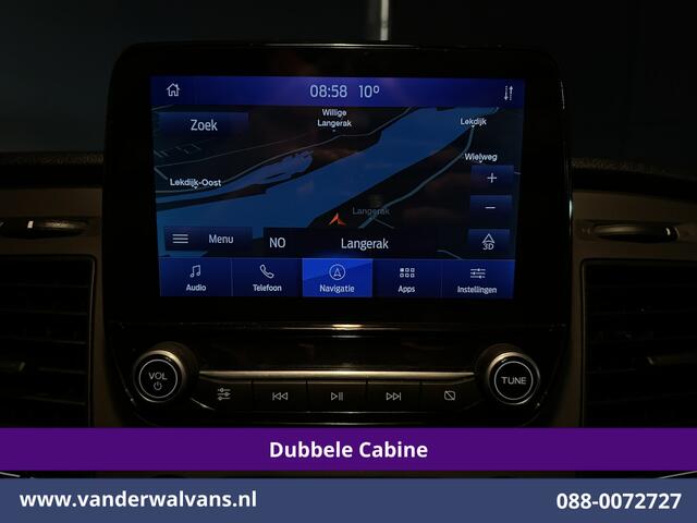 Ford TRANSIT CUSTOM 2.0 TDCI 131pk L2H1 Dubbele Cabine Euro6 Airco | 6-Zits | Navigatie | LED | Apple Carplay | Cruisecontrol Android Auto, Parkeersensoren, Achterklep, 2800kg trekvermogen
