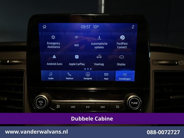 Ford TRANSIT CUSTOM 2.0 TDCI 131pk L2H1 Dubbele Cabine Euro6 Airco | 6-Zits | Navigatie | LED | Apple Carplay | Cruisecontrol Android Auto, Parkeersensoren, Achterklep, 2800kg trekvermogen