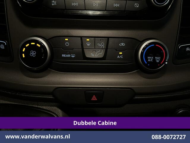 Ford TRANSIT CUSTOM 2.0 TDCI 131pk L2H1 Dubbele Cabine Euro6 Airco | 6-Zits | Navigatie | LED | Apple Carplay | Cruisecontrol Android Auto, Parkeersensoren, Achterklep, 2800kg trekvermogen