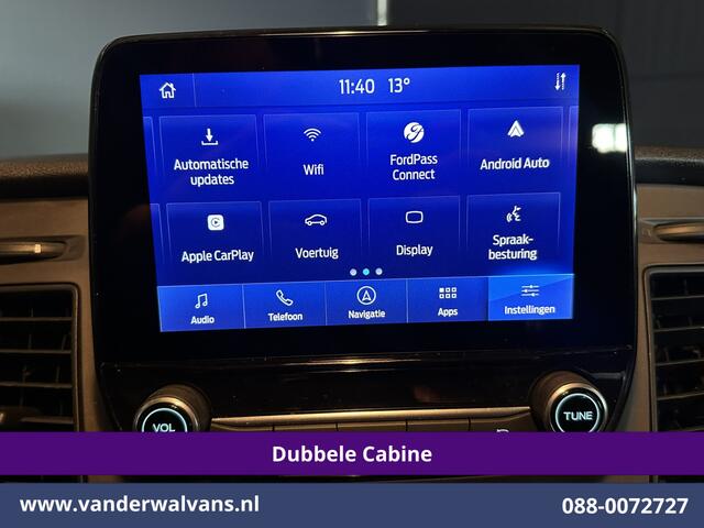 Ford TRANSIT CUSTOM 2.0 TDCI 130pk Automaat L2H1 Dubbele Cabine Euro6 Airco | 6-Zits | Navigatie | Cruisecontrol LED, Apple Carplay, Android Auto, Parkeersensoren
