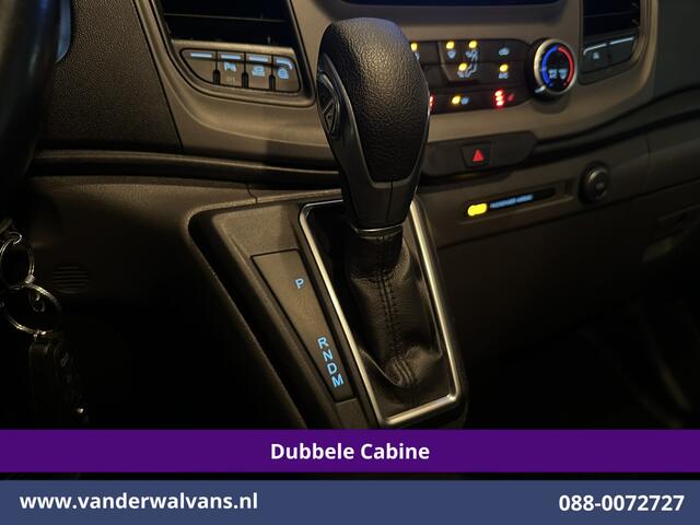 Ford TRANSIT CUSTOM 2.0 TDCI Automaat 131pk L2H1 Dubbel cabine Euro6 Airco | 6-Zits | Camera | Navigatie | Apple Carplay LED, Trekhaak, Cruisecontrol, Android Auto, Stoelverwarming, Verwarmde Voorruit, Parkeersensoren, Bijrijdersbank