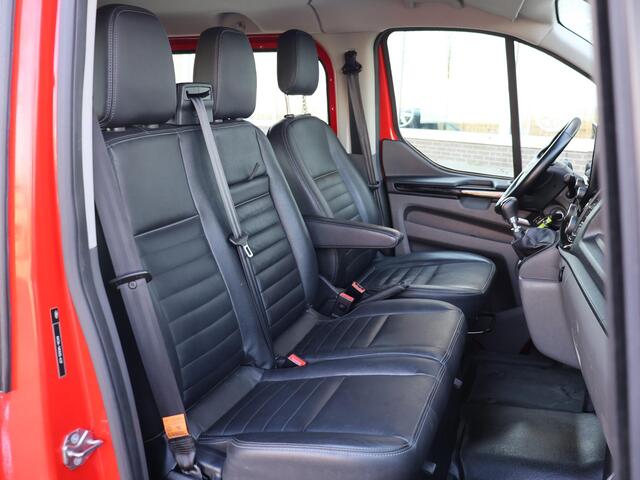 Ford TRANSIT CUSTOM 320 2.0 TDCI 130 PK TRAIL DUBBEL CABINE L2H1 6-PERS. + LEDER | RAPTOR GRILLE | CARPLAY | CAMERA | LMV