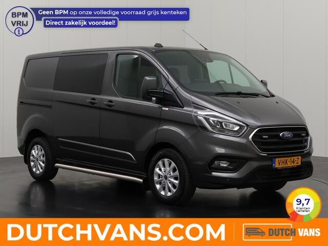 Ford TRANSIT CUSTOM 2.0TDCI 130PK Automaat Limited Dubbele Cabine | 2xSchuifdeur | Leder | Led | Navigatie | Camera | Trekhaak |