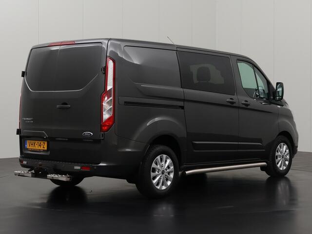 Ford TRANSIT CUSTOM 2.0TDCI 130PK Automaat Limited Dubbele Cabine | 2xSchuifdeur | Leder | Led | Navigatie | Camera | Trekhaak |