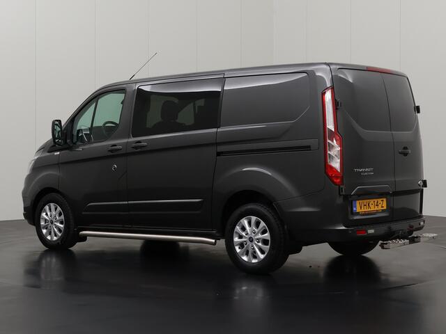 Ford TRANSIT CUSTOM 2.0TDCI 130PK Automaat Limited Dubbele Cabine | 2xSchuifdeur | Leder | Led | Navigatie | Camera | Trekhaak |
