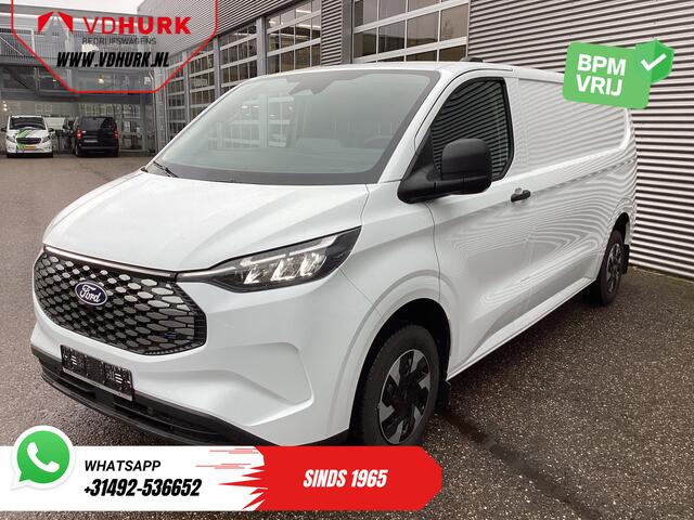 Ford TRANSIT CUSTOM E-Transit 320 L2 Trend 65 kWh 330km WLTP LED/ Standkachel/ Snellader/ 2.3t Trekverm./ Stuurverw./ Stoelverw./ Carplay/ Climate/ PDC/ Cruise
