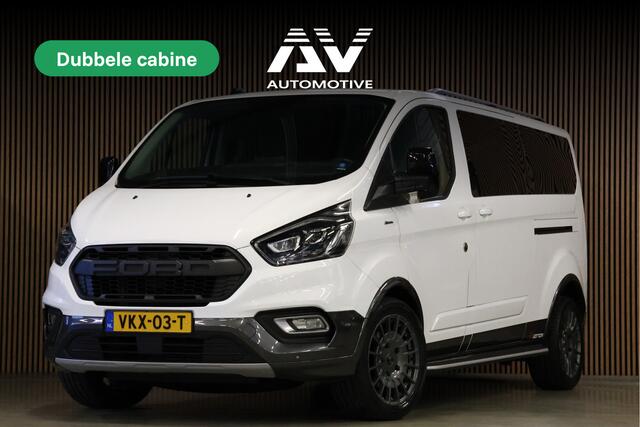 Ford TRANSIT CUSTOM 320 2.0 TDCI 170 PK L2H1 Active DC | Dubbel Cabine | ACC | BLIS | Elek stoelen | CarPlay | Camera | Navigatie | Stoelverwarming | L+R Schuifdeur | Glaslook panelen | Trekhaak | 5-Zitter | Nieuwe APK | NAP Logisch