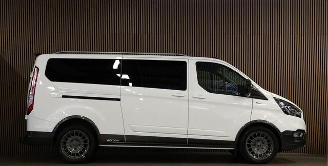 Ford TRANSIT CUSTOM 320 2.0 TDCI 170 PK L2H1 Active DC | Dubbel Cabine | ACC | BLIS | Elek stoelen | CarPlay | Camera | Navigatie | Stoelverwarming | L+R Schuifdeur | Glaslook panelen | Trekhaak | 5-Zitter | Nieuwe APK | NAP Logisch