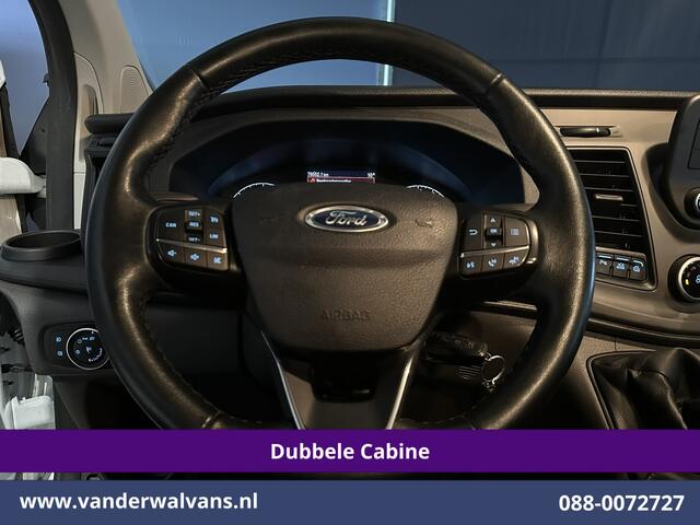 Ford TRANSIT CUSTOM 2.0 TDCI 130pk L2H1 Dubbele Cabine Euro6 Airco | 5-Zits | LED | Cruisecontrol Stoelverwarming, Parkeersensoren, Achterklep