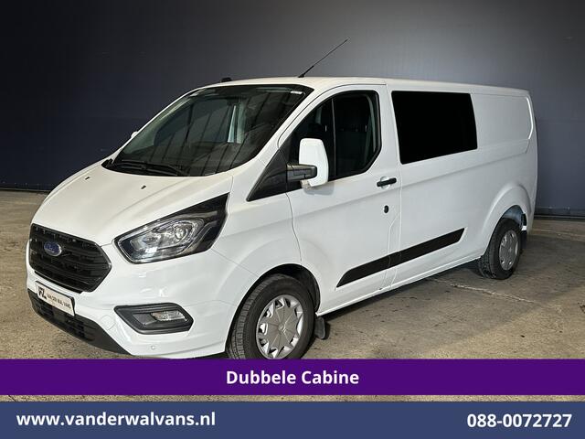 Ford TRANSIT CUSTOM 2.0 TDCI 130pk L2H1 Dubbele Cabine Euro6 Airco | 5-Zits | LED | Cruisecontrol Stoelverwarming, Parkeersensoren, Achterklep