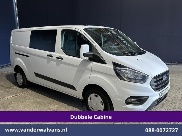 Ford TRANSIT CUSTOM 2.0 TDCI 130pk L2H1 Dubbele Cabine Euro6 Airco | 5-Zits | LED | Cruisecontrol Stoelverwarming, Parkeersensoren, Achterklep