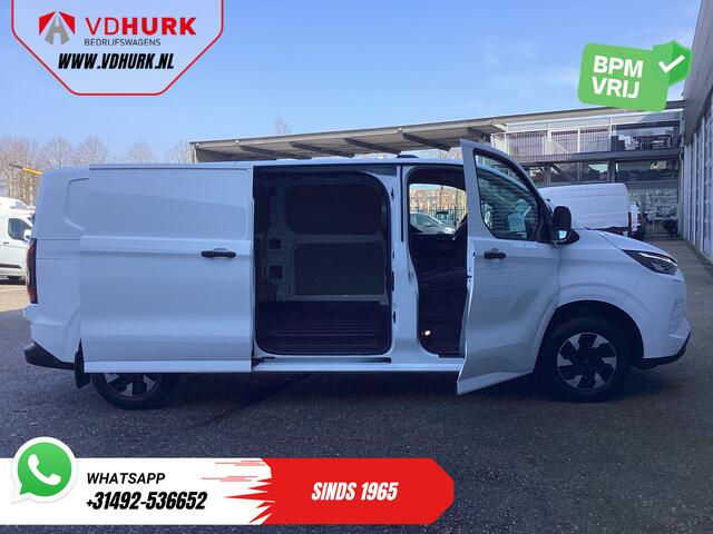 Ford TRANSIT CUSTOM E-Transit Trend L2 65 kWh 330 km WLTP LED/ Snellader/ 2.3t Trekverm./ Stuurverw./ Stoelverw./ Carplay/ Climate/ Camera/ PDC/ Cruise