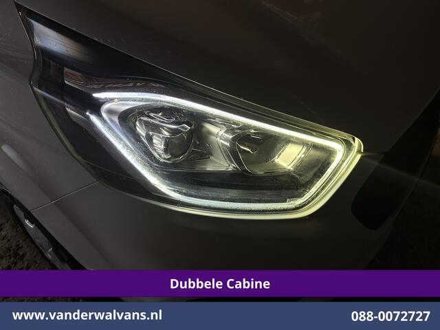 Ford TRANSIT CUSTOM 2.0 TDCI 131pk L2H1 Dubbele Cabine Inrichting Euro6 Airco | 5-Zits | Imperiaal | 2800kg Trekhaak | LED Cruisecontrol, Stoelverwarming, Parkeersensoren, Achterklep