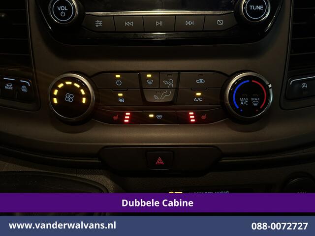 Ford TRANSIT CUSTOM 2.0 TDCI 130pk L2H1 Dubbele Cabine Euro6 Airco | 6-Zits | Camera | LED | Cruisecontrol | Trekhaak Android Auto, Verwarmde voorruit, Stoelverwarming, Parkeersensoren, Dakdragers