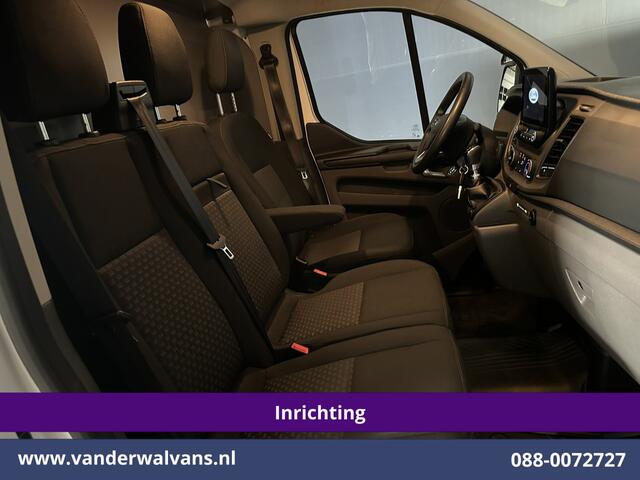 Ford TRANSIT CUSTOM 2.0 TDCI 130pk L2H1 Inrichting Euro6 Airco | Camera | 2800kg Trekhaak | LED | Android Auto Cruisecontrol, Verwarmde voorruit, Stoelverwarming, Parkeersensoren, Bijrijdersbank