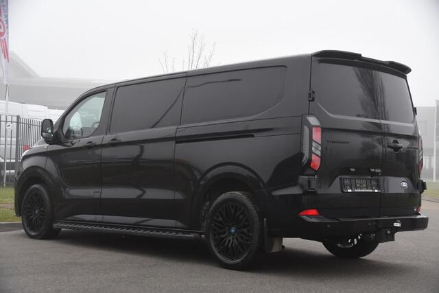 Ford TRANSIT CUSTOM 300 2.0 TDCI L2H1 Black Edition Limited Cruise, Camera, Carplay, LED, 2 x Schuifdeur, Multimedia, Trekhaak, 170pk, Stoelverwarming, Automaat, Uniek!