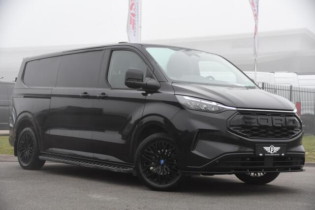 Ford TRANSIT CUSTOM 300 2.0 TDCI L2H1 Black Edition Limited Cruise, Camera, Carplay, LED, 2 x Schuifdeur, Multimedia, Trekhaak, 170pk, Stoelverwarming, Automaat, Uniek!