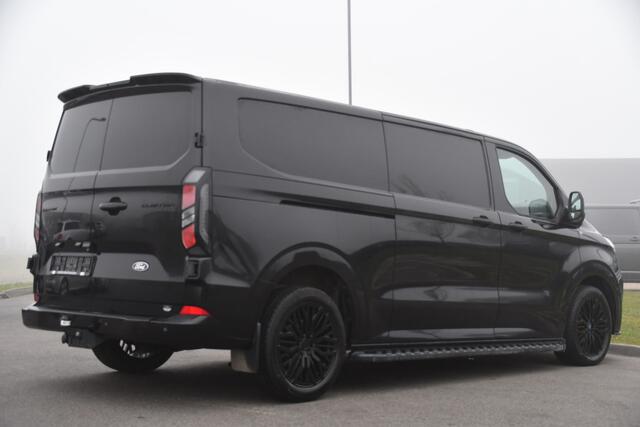 Ford TRANSIT CUSTOM 300 2.0 TDCI L2H1 Black Edition Limited Cruise, Camera, Carplay, LED, 2 x Schuifdeur, Multimedia, Trekhaak, 170pk, Stoelverwarming, Automaat, Uniek!