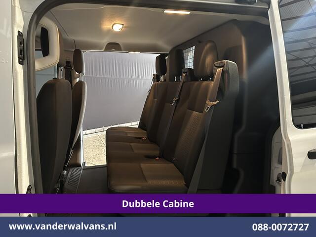 Ford TRANSIT CUSTOM 2.0 TDCI 170pk L2H1 Dubbele Cabine Euro6 Airco | 5-Zits | 2x Zijdeur | Camera | Navigatie | LED, Apple Carplay, Android Auto, Cruisecontrol, Verwarmde voorruit, Trekhaak, Parkeersensoren