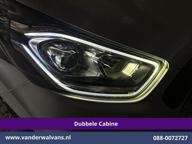 Ford TRANSIT CUSTOM 2.0 TDCI 170pk L2H1 Dubbele Cabine Euro6 Airco | 5-Zits | 2x Zijdeur | Camera | Navigatie | LED, Apple Carplay, Android Auto, Cruisecontrol, Verwarmde voorruit, Trekhaak, Parkeersensoren