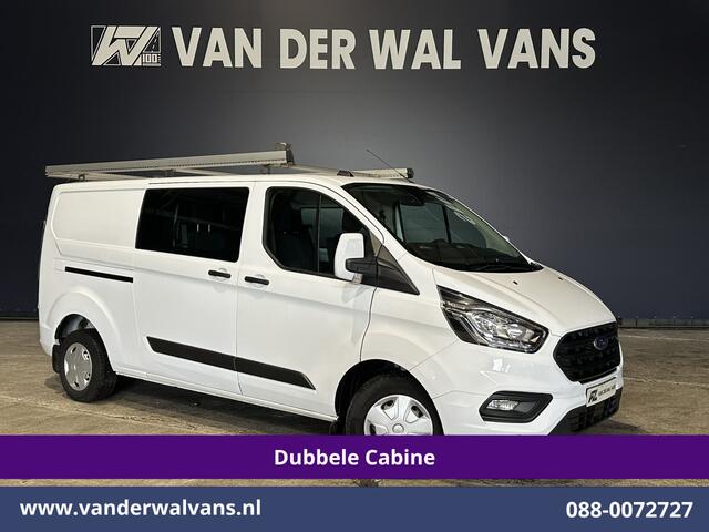 Ford TRANSIT CUSTOM 2.0 TDCI 131pk L2H1 Dubbele Cabine Euro6 Inrichting Airco | 5-zits | LED | Imperiaal Cruisecontrol, Stoelverwarming, Parkeersensoren