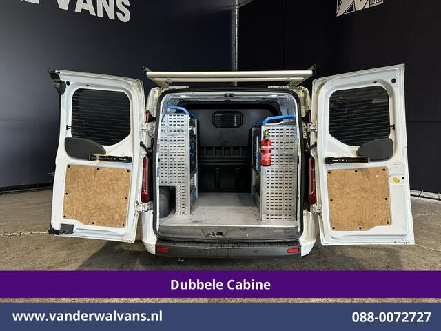 Ford TRANSIT CUSTOM 2.0 TDCI 131pk L2H1 Dubbele Cabine Euro6 Inrichting Airco | 5-zits | LED | Imperiaal Cruisecontrol, Stoelverwarming, Parkeersensoren