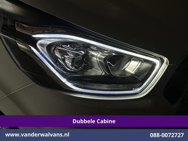 Ford TRANSIT CUSTOM 2.0 TDCI 131pk L2H1 Dubbele Cabine Euro6 Inrichting Airco | 5-zits | LED | Imperiaal Cruisecontrol, Stoelverwarming, Parkeersensoren