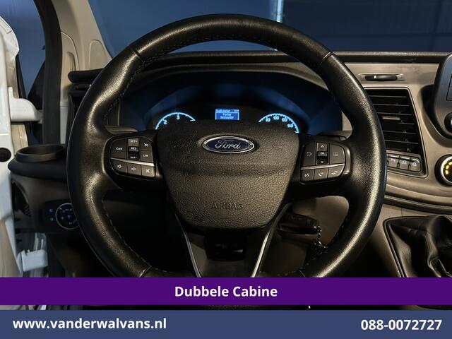 Ford TRANSIT CUSTOM 2.0 TDCI 131pk L2H1 Dubbele Cabine Euro6 Inrichting Airco | 5-zits | LED | Imperiaal Cruisecontrol, Stoelverwarming, Parkeersensoren