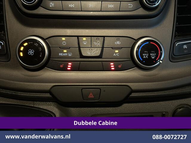Ford TRANSIT CUSTOM 2.0 TDCI 131pk L2H1 Dubbele Cabine Euro6 Inrichting Airco | 5-zits | LED | Imperiaal Cruisecontrol, Stoelverwarming, Parkeersensoren