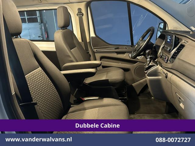 Ford TRANSIT CUSTOM 2.0 TDCI 131pk L2H1 Dubbele Cabine Euro6 Inrichting Airco | 5-zits | LED | Imperiaal Cruisecontrol, Stoelverwarming, Parkeersensoren