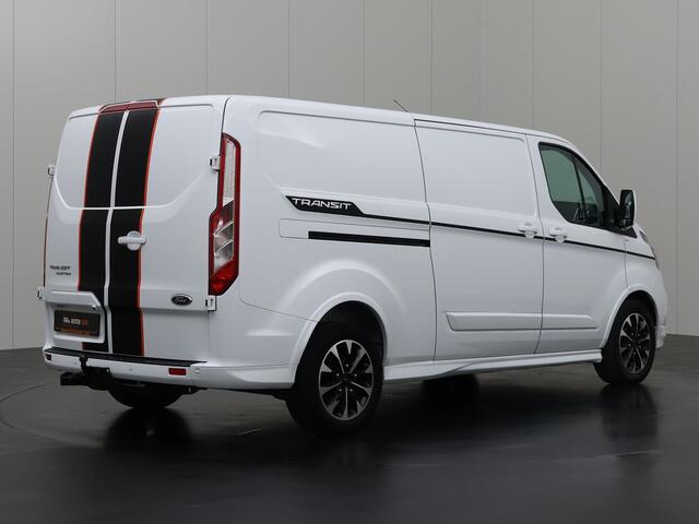 Ford TRANSIT CUSTOM 2.0TDCi 170PK Lang Automaat Sport | Leder | Leder | Multimedia | Camera | Trekhaak | Betimmering