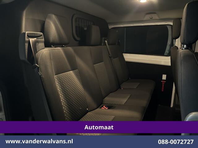Ford TRANSIT CUSTOM 2.0 TDCI 131pk Automaat L2H1 Dubbele Cabine Euro6 Airco | 5-Zits | Camera | Navigatie | LED Apple Carplay, Android Auto, Adaptieve Cruisecontrol, Trekhaak, Stoelverwarming, Verwarmde voorruit, Parkeersensoren