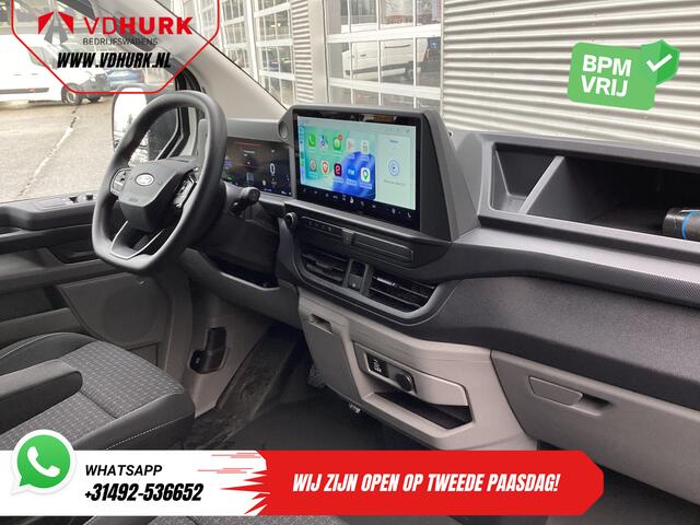 Ford TRANSIT CUSTOM E-Transit L2 Trend 65 kWh 330 km WLTP Garantie t/m 2029/ LED/ Standkachel/ Snellader/ 2.3t Trekverm./ Stoelverw./ Carplay/ Camera/ PDC/ Cruise