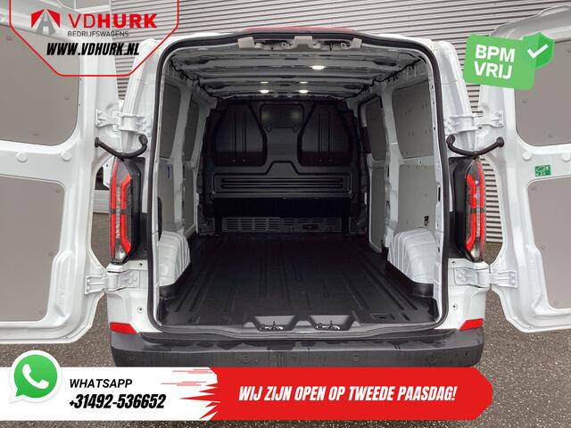 Ford TRANSIT CUSTOM E-Transit L2 Trend 65 kWh 330 km WLTP Garantie t/m 2029/ LED/ Standkachel/ Snellader/ 2.3t Trekverm./ Stoelverw./ Carplay/ Camera/ PDC/ Cruise
