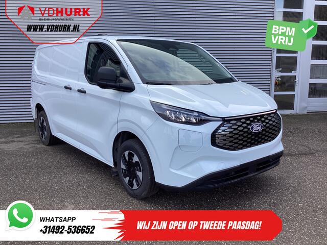 Ford TRANSIT CUSTOM E-Transit Trend 65 kWh 330 km WLTP Garantie t/m 2029/ LED/ Standkachel/ Snellader/ 2.3t Trekverm./ Stuurverw./ Stoelverw./ Carplay/ Camera/ PDC/ Cruise