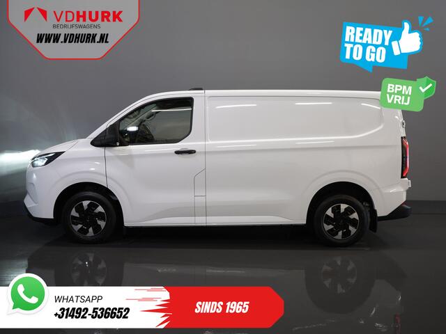Ford TRANSIT CUSTOM E-Transit Trend 65 kWh 330 km WLTP LED/ Snellader/ 2.3t Trekverm./ Stoelverw./ Carplay/ Climate/ Camera/ PDC/ Cruise