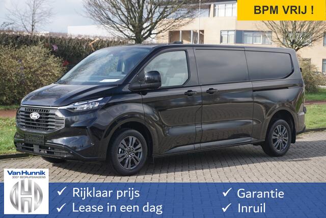 Ford TRANSIT CUSTOM 320L 170PK Aut. Limited BPM VRIJ!! 13" Navi, Adap. Cruise, Camera, 17" LM, LED, 2x Schuifdeur!! NR. 277