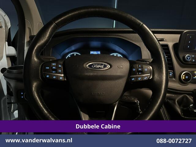 Ford TRANSIT CUSTOM 2.0 TDCI 131pk L2H1 Dubbele Cabine Euro6 Airco | 6-Zits | LED | Cruisecontrol | Parkeersensoren Achterklep, 2800kg trekvermogen