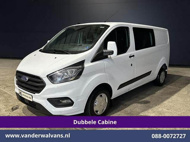 Ford TRANSIT CUSTOM 2.0 TDCI 131pk L2H1 Dubbele Cabine Euro6 Airco | 6-Zits | LED | Cruisecontrol | Parkeersensoren Achterklep, 2800kg trekvermogen