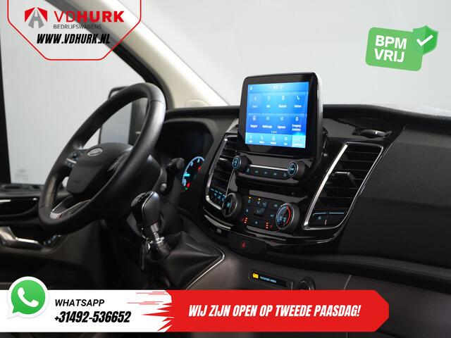 Ford TRANSIT CUSTOM 2.0 TDCI 185 pk L2 Sport DC Dubbel cabine/ NL Auto/ Bi-Xenon/ 2xSchuifdeur/ 2.8t Trekverm./ Carplay/ Stoelverw./ Airco/ Navi/ Cruise/ Camera/ LMV/ PDC