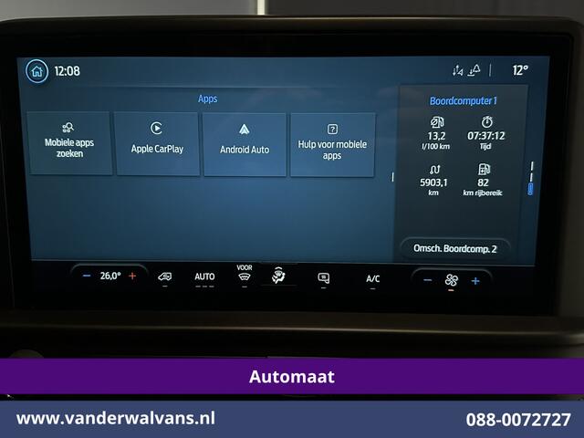 Ford TRANSIT CUSTOM 2.0 TDCI 136pk Automaat L1H1 Fabrieksgarantie Euro6 Airco | Camera | LED | Cruisecontrol | Apple Carplay Android Auto, Verwarmde voorruit, Parkeersensoren, Bijrijdersbank, 2800kg trekvermogen