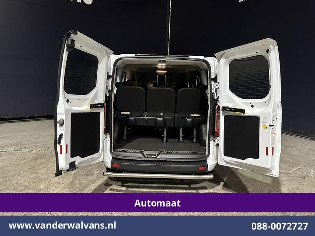 Ford TRANSIT CUSTOM 1.0 EcoBoost Hybride Automaat L1H1 9 Persoons Personenbus Euro6 Prijs INCL BTW/BPM Airco | Cruisecontrol | LED Sidebars, Verwarmde Voorruit, Stoelverwarming, Parkeersensoren, Bijrijdersbank