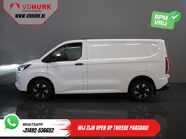 Ford TRANSIT CUSTOM E-Transit Trend 65 kWh 330 km WLTP Garantie t/m 2029/ LED/ Standkachel/ Snellader/ 2.3t Trekverm./ Stuurverw./ Stoelverw./ Carplay/ Camera/ PDC/ Cruise